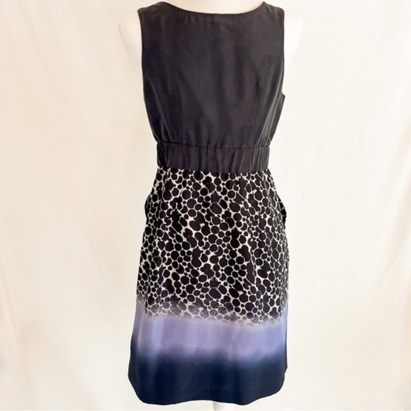 Maeve Anthropologie Women’s Black and Blue Ombre Dress - Picture 4 of 8